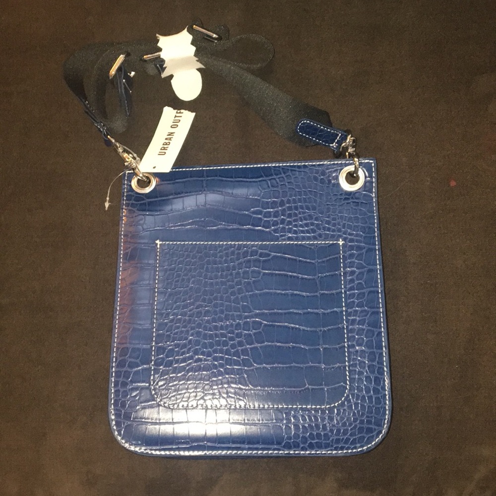 Snake skin cross-body bag